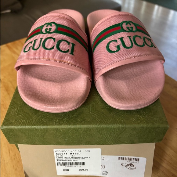 Gucci Girls Slides sz 33 ( 1 US size) - Picture 4 of 5